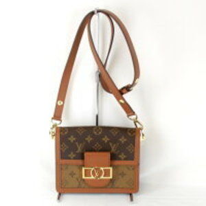 Louis Vuitton Monogram Reverse Dauphine Shoulder Bag Canvas Brown